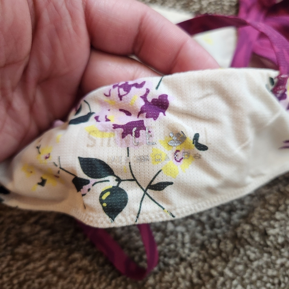 Stance Floral Triangle Bra Size Large - Picture 6 of 8